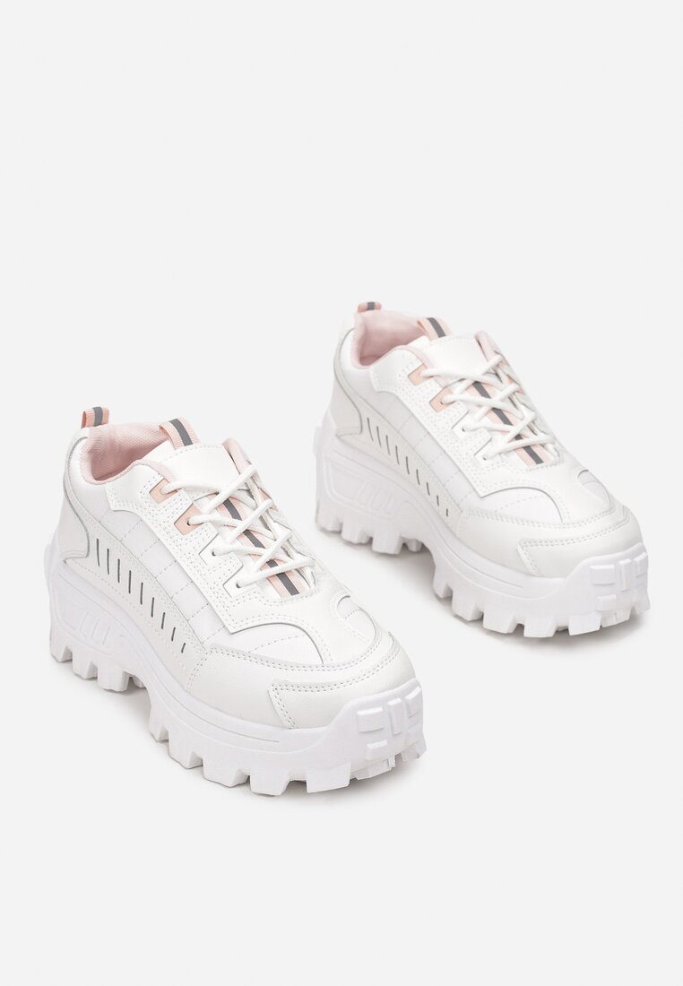 Biało-Różowe Sneakersy Anarena