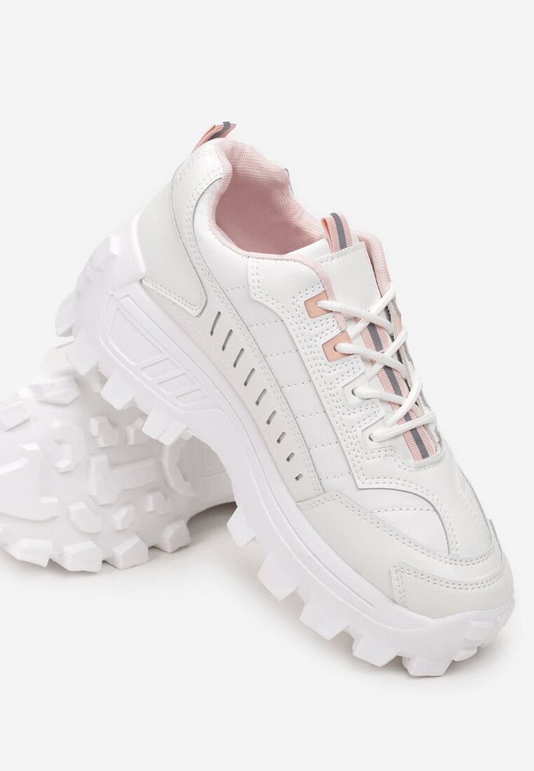 Biało-Różowe Sneakersy Anarena