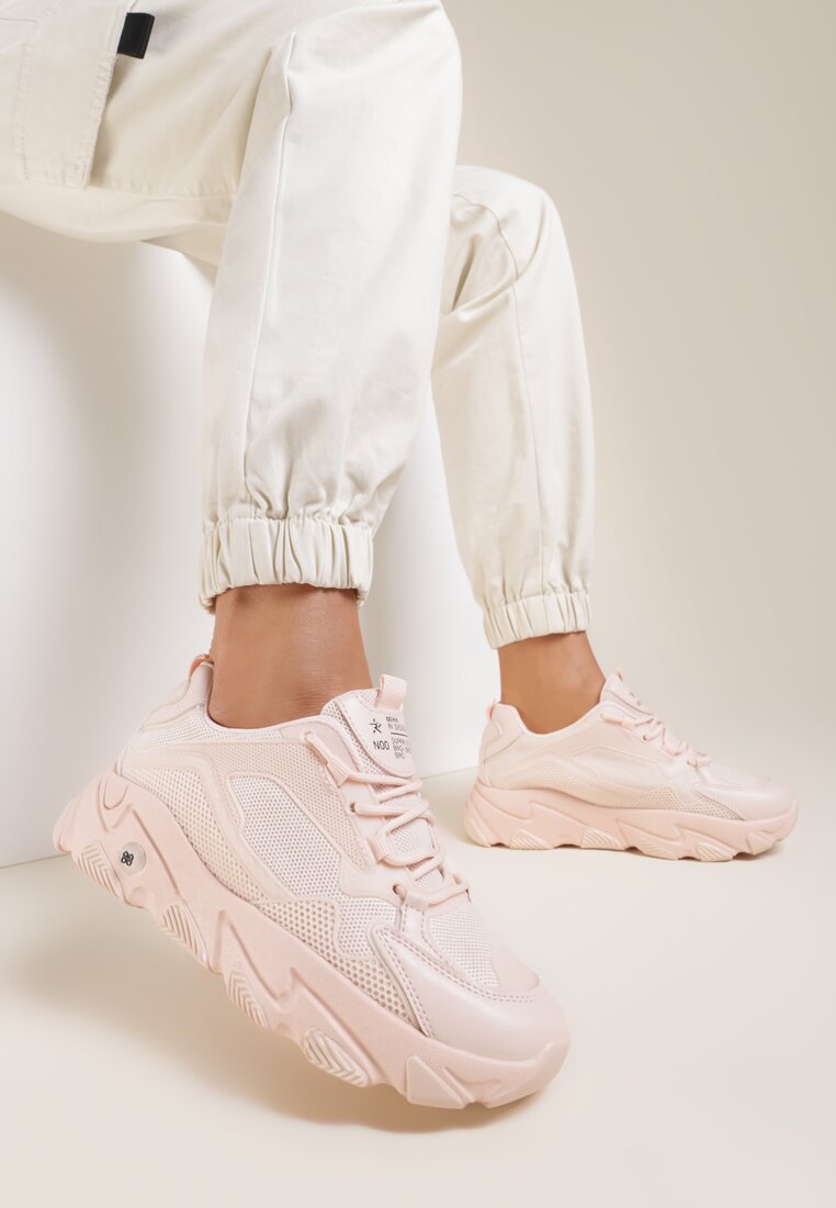 Różowe Sneakersy Themiria