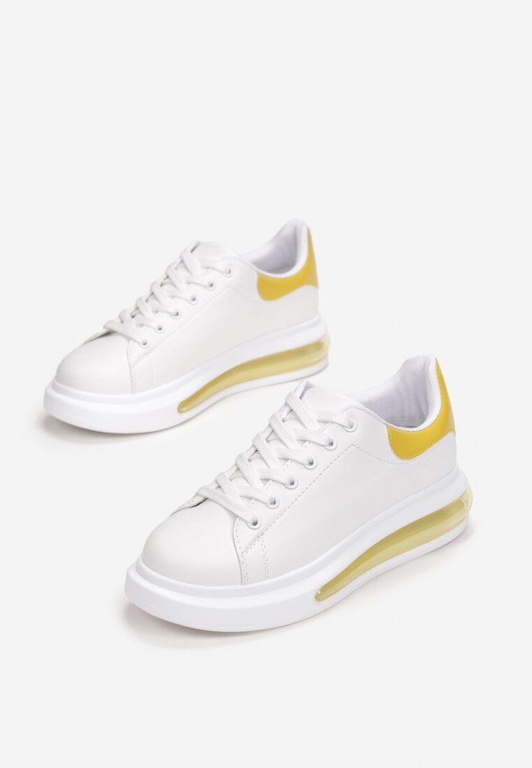 Biało-Żółte Buty Sportowe Marinia