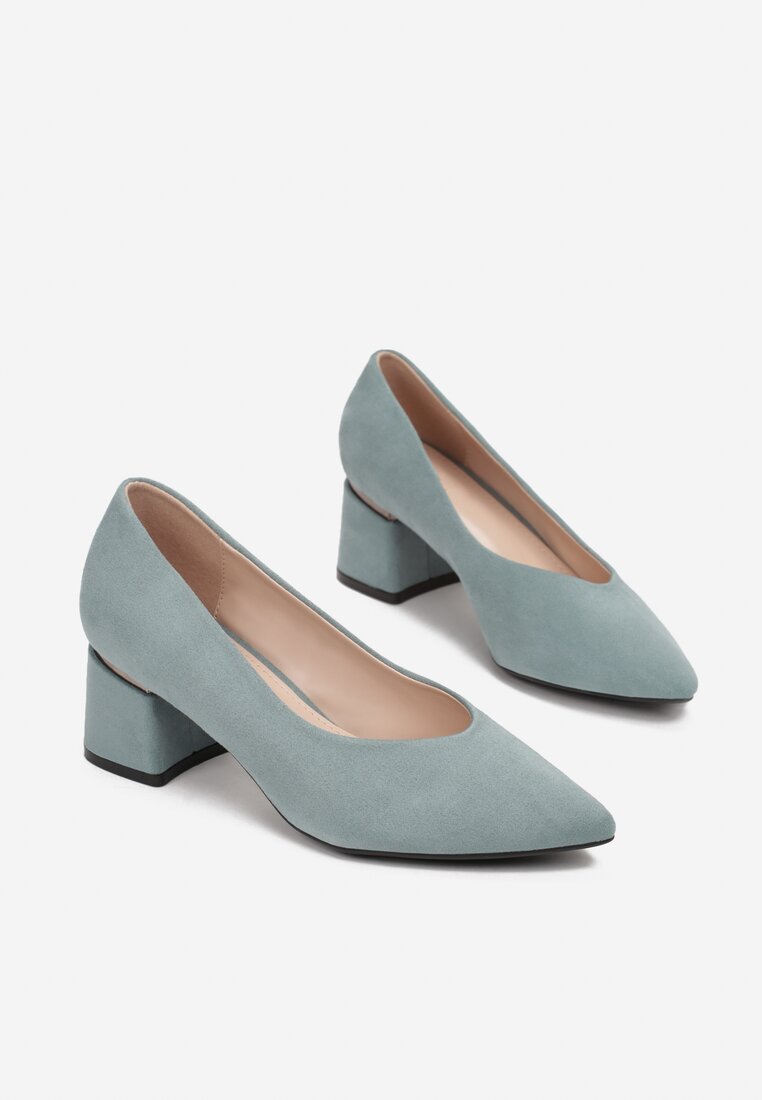 Miętowe Czółenka Diova