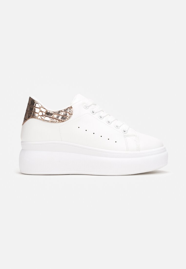 Biało-Złote Sneakersy Moor