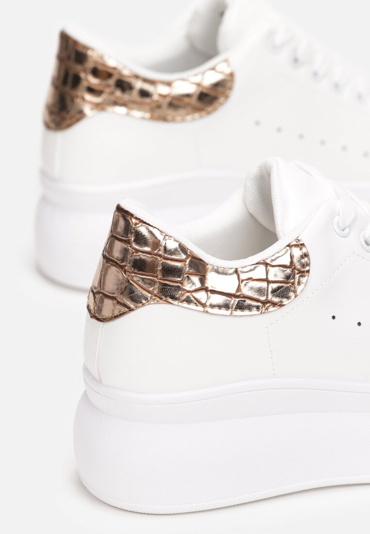 Biało-Złote Sneakersy Moor