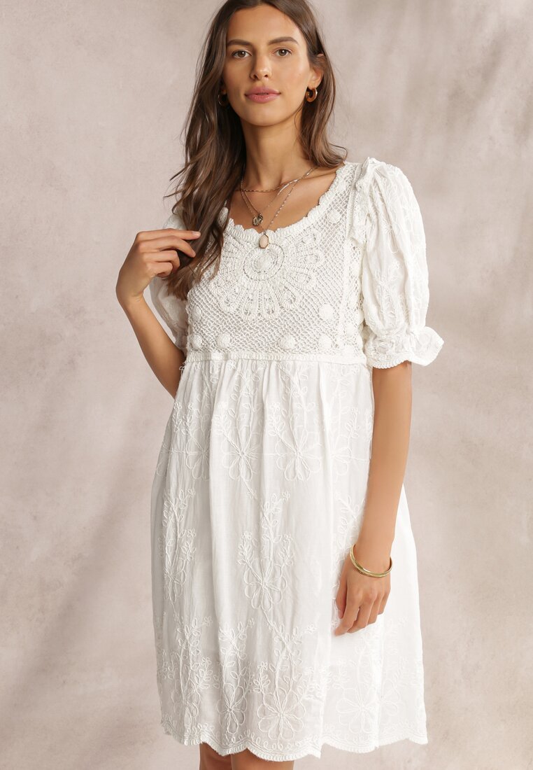 Biała Sukienka Abalia