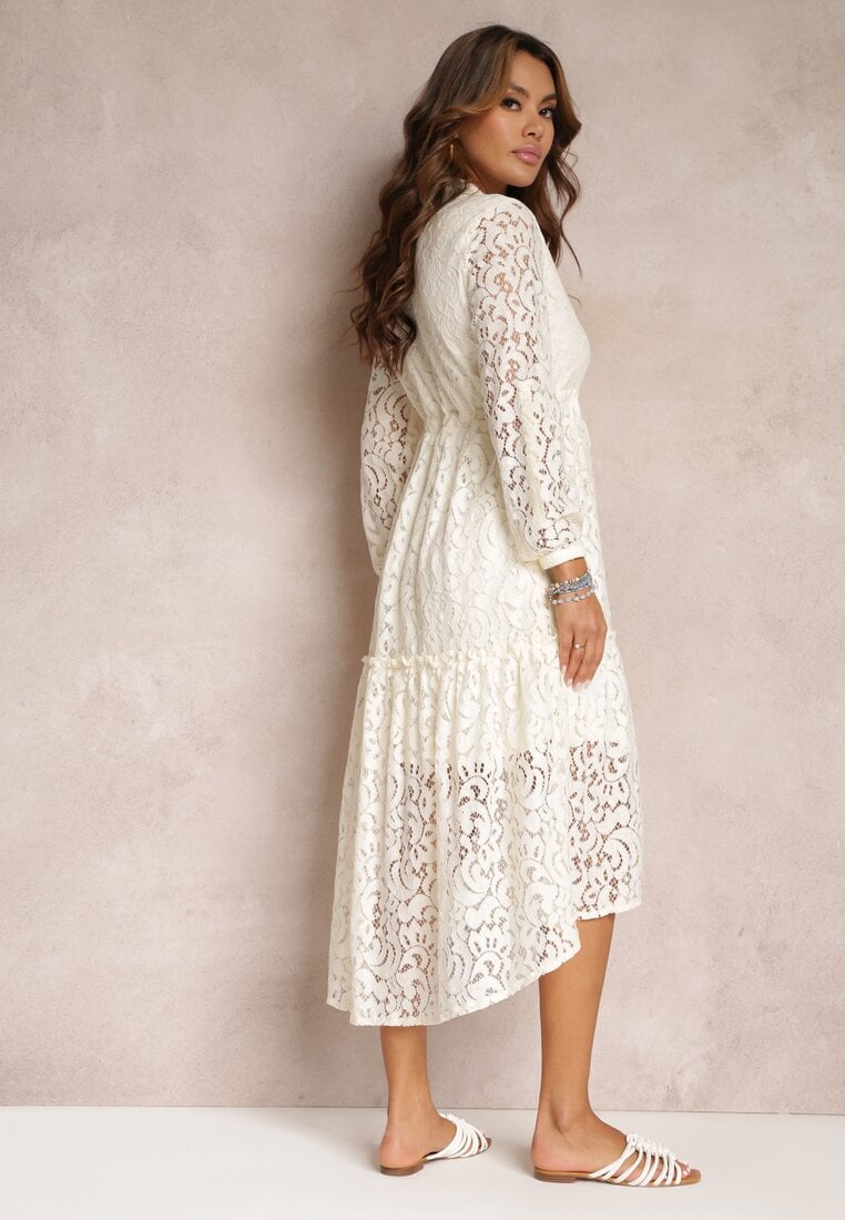 Biała Sukienka Lepheis