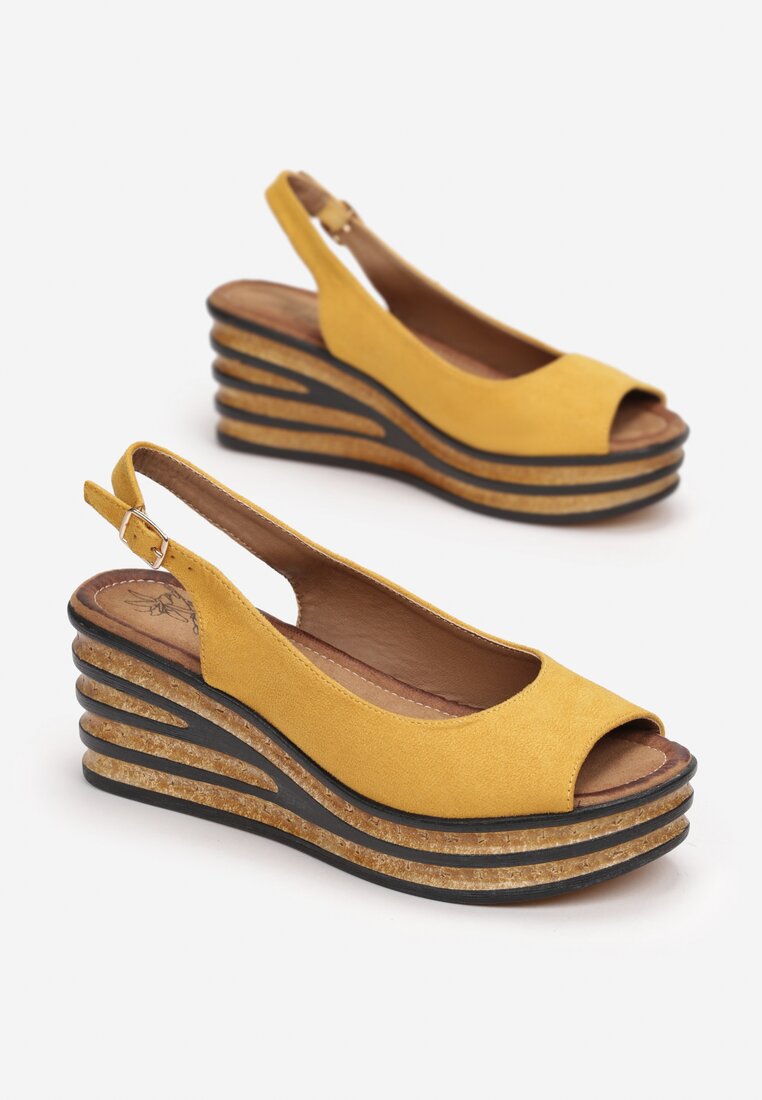 Żółte Sandały Phoishis