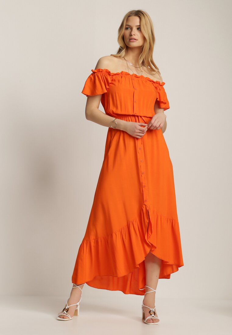 Pomarańczowa Sukienka Daphilis