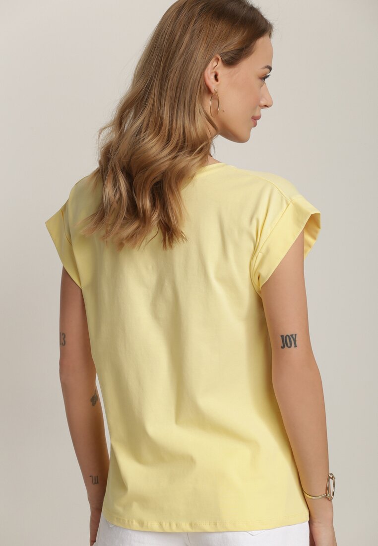 Żółty T-shirt Savarelsa
