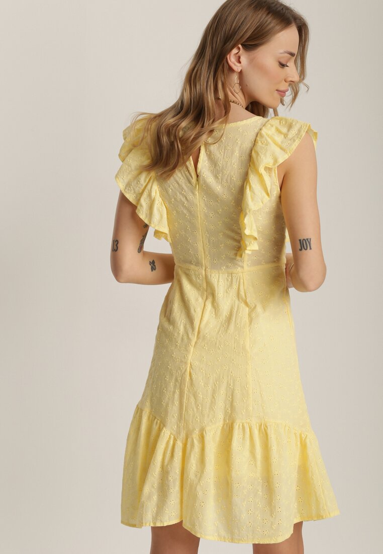 Żółta Sukienka Kisallis