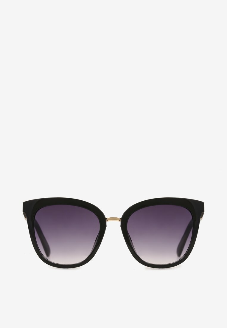 Czarno-Fioletowe Okulary Przeciwsłoneczne Axiphephine