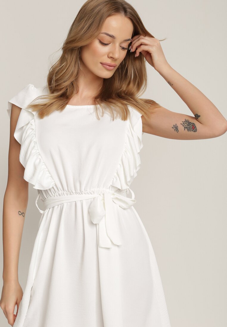 Biała Sukienka Alexolphi