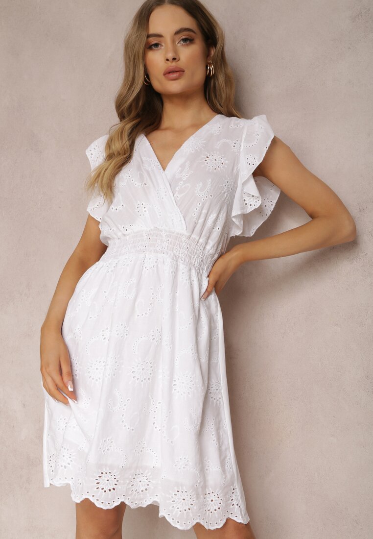Biała Sukienka Kaphiphelia