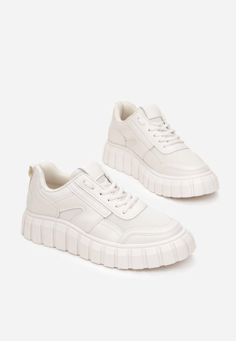 Beżowe Sneakersy Aethirise