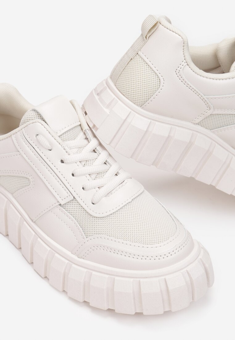 Beżowe Sneakersy Aethirise