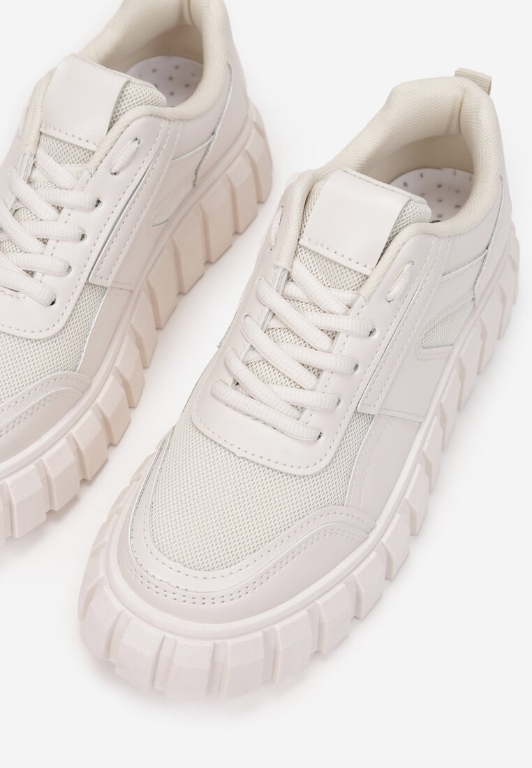 Beżowe Sneakersy Aethirise