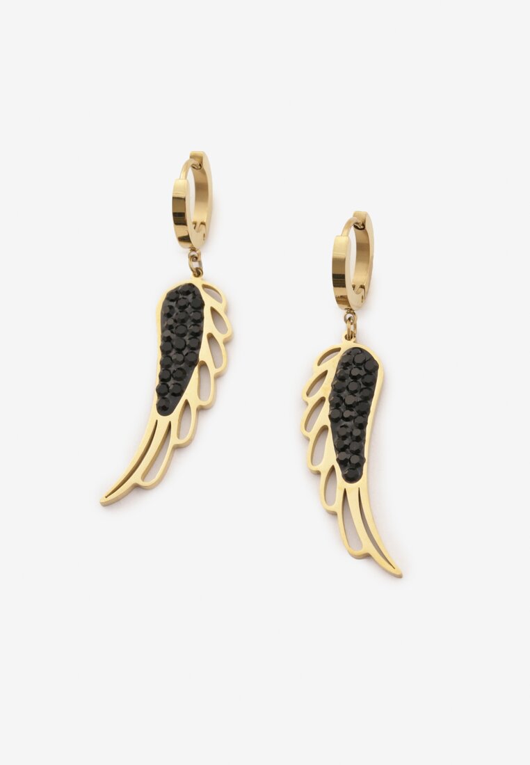 Czarno-Złote Kolczyki Gildelyn