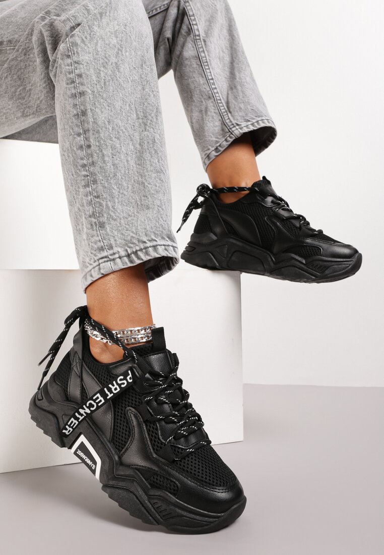 Czarne Sneakersy Annifer