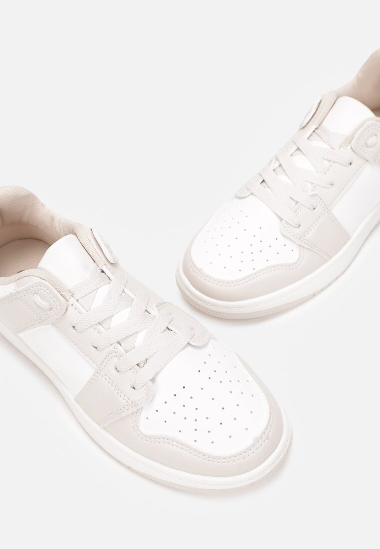 Biało-Beżowe Sneakersy Yulanez