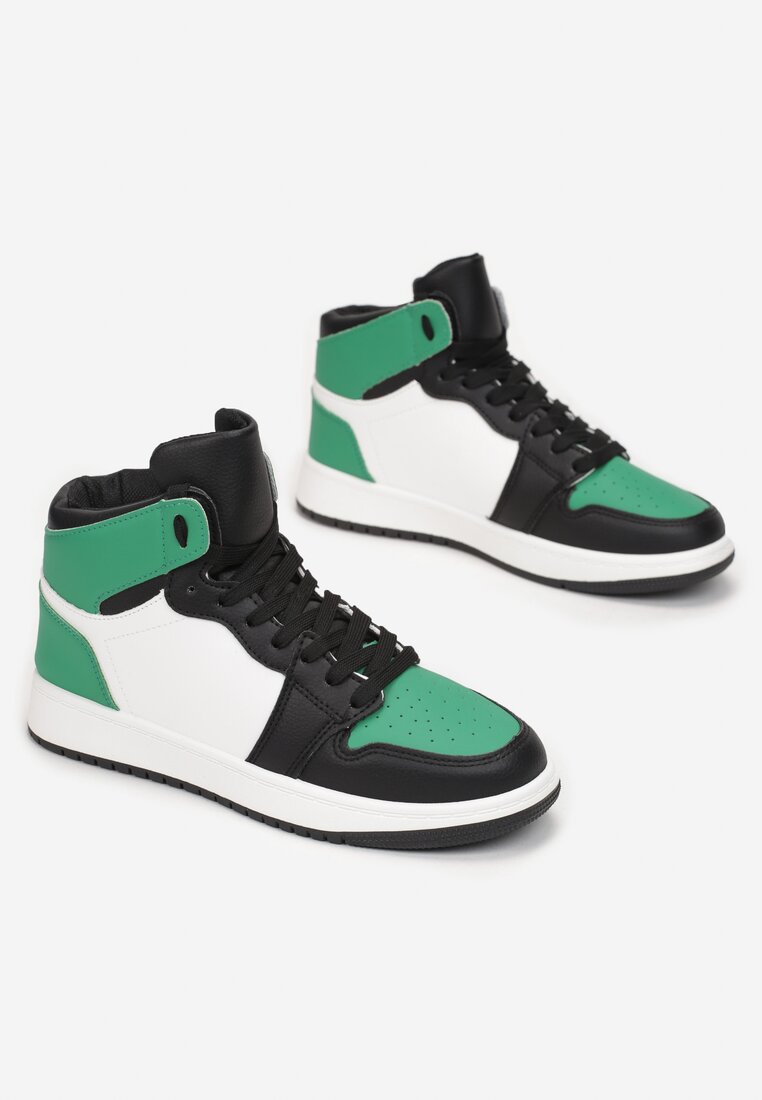 Biało-Zielone Sneakersy Dodnusea
