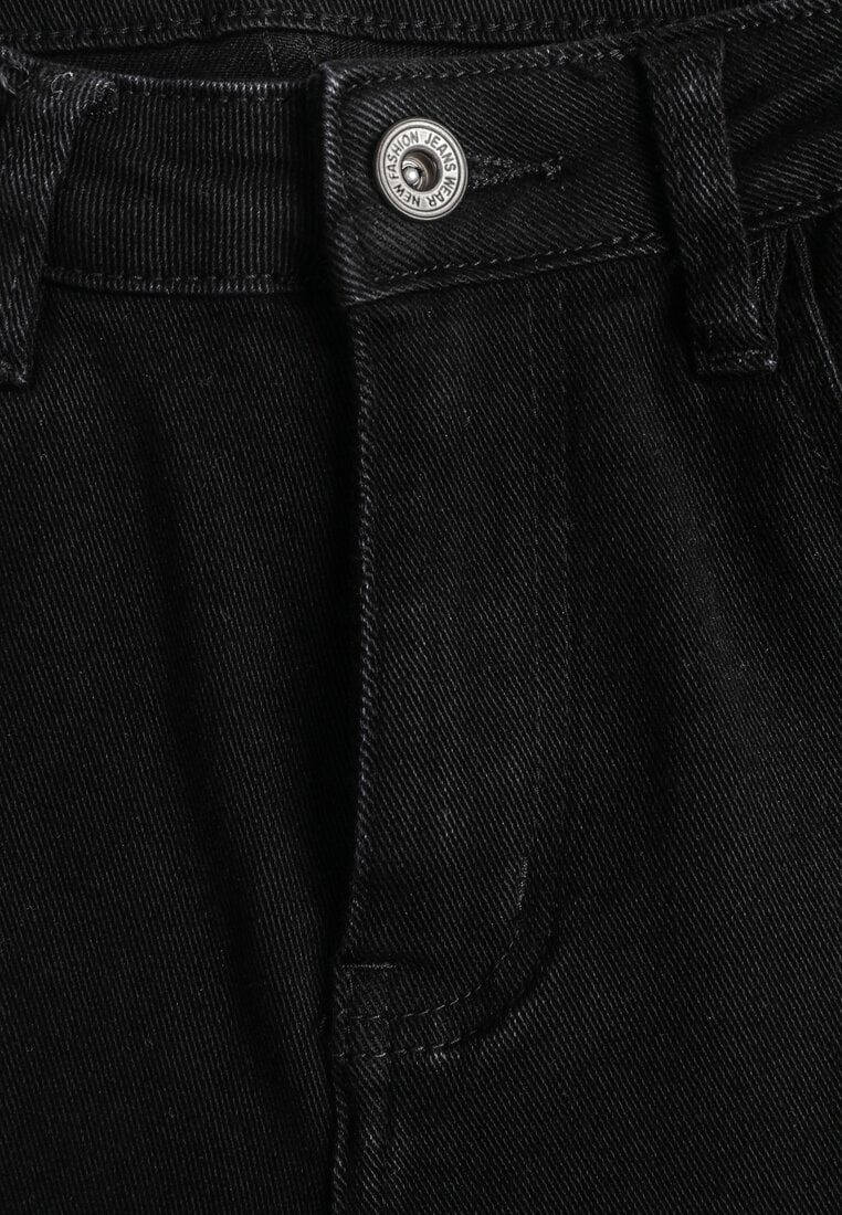 Czarne Jeansy Dzwony Briris