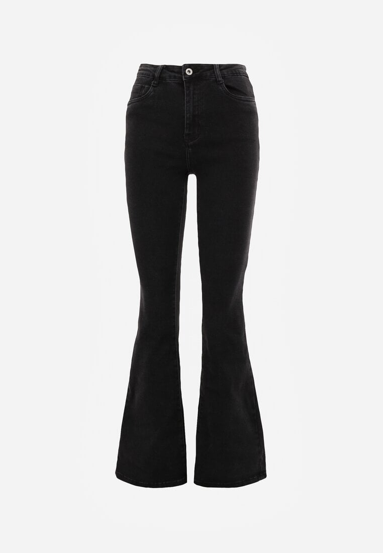 Czarne Jeansy Dzwony Briris