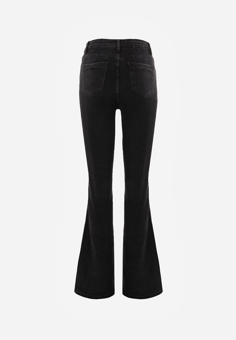 Czarne Jeansy Dzwony Briris