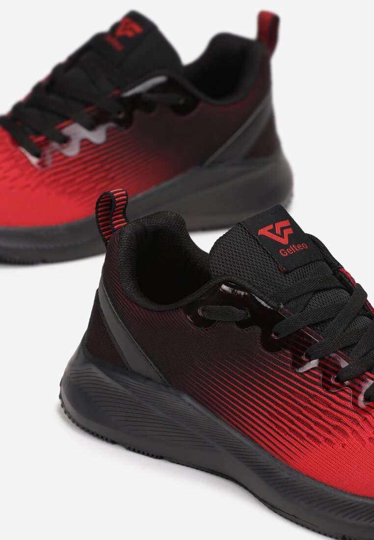 Czarno-Czerwone Buty Sportowe Zabkiel