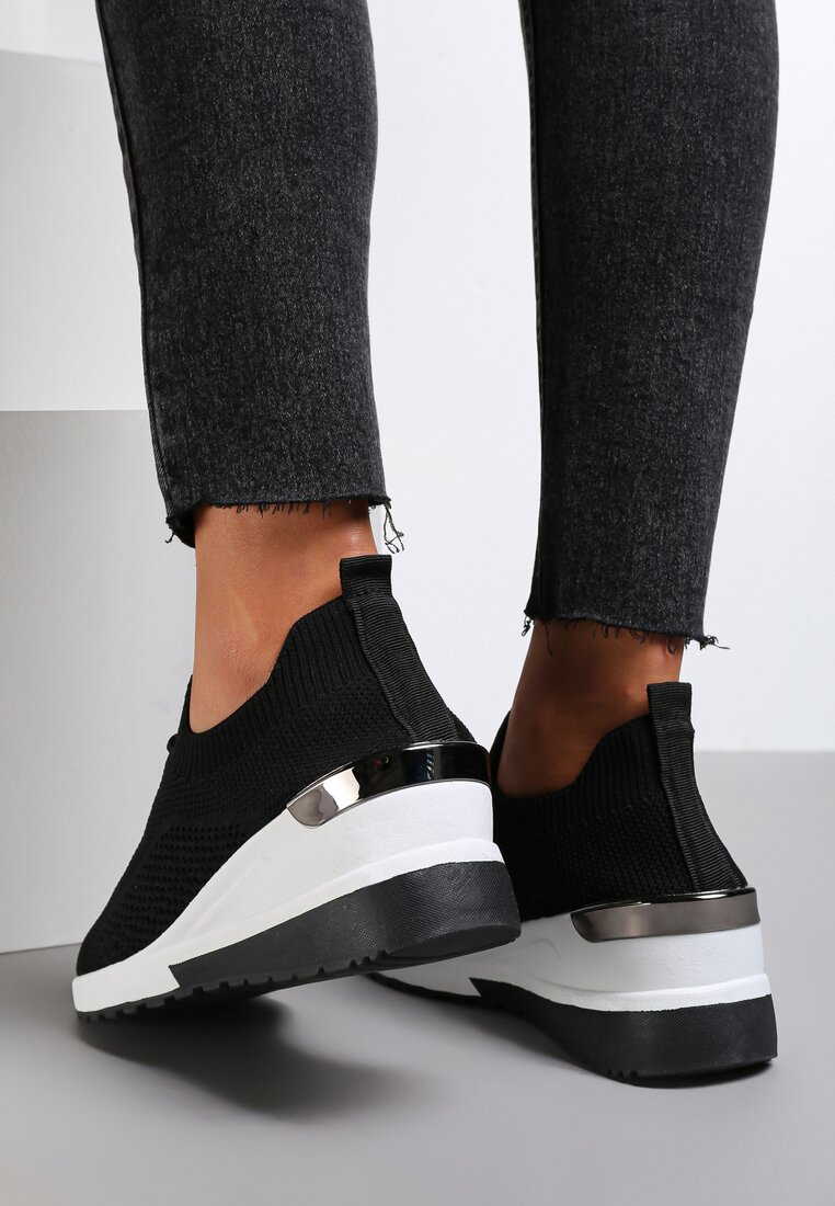 Czarne Sneakersy Eluna