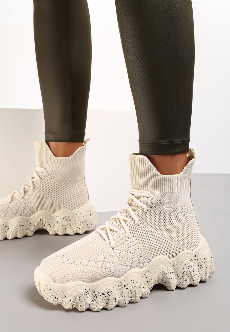 Beżowe Sneakersy Khlorede
