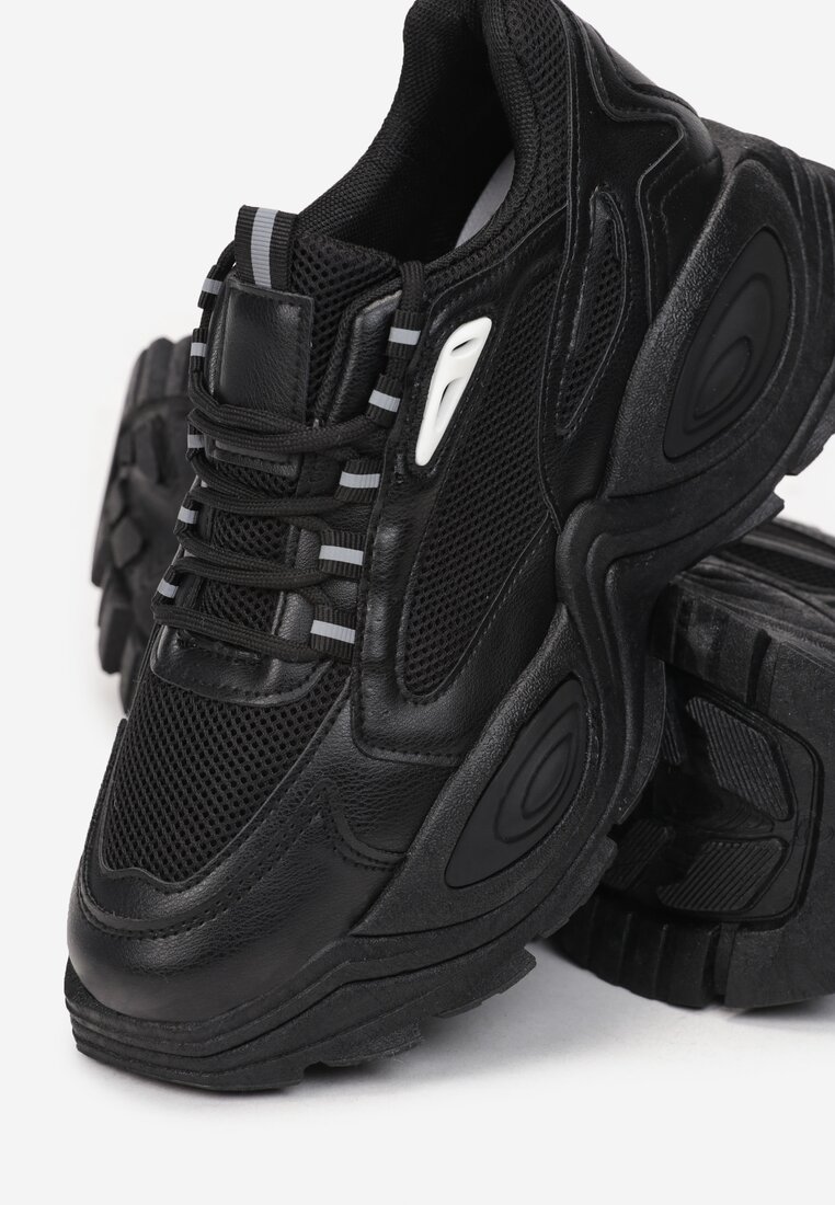 Czarne Sneakersy Zelithera