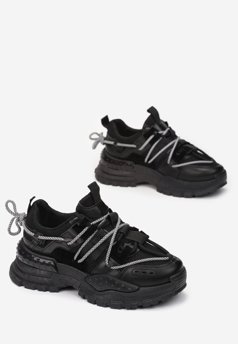 Czarne Sneakersy Prentum
