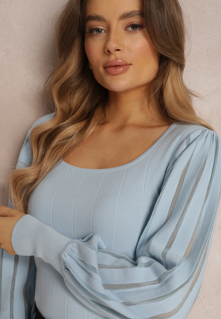 Jasnoniebieski Sweter Faenyana