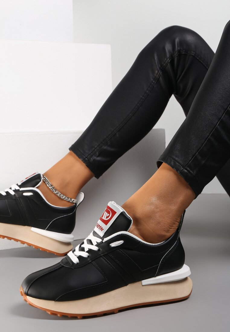 Czarne Sneakersy Myriope