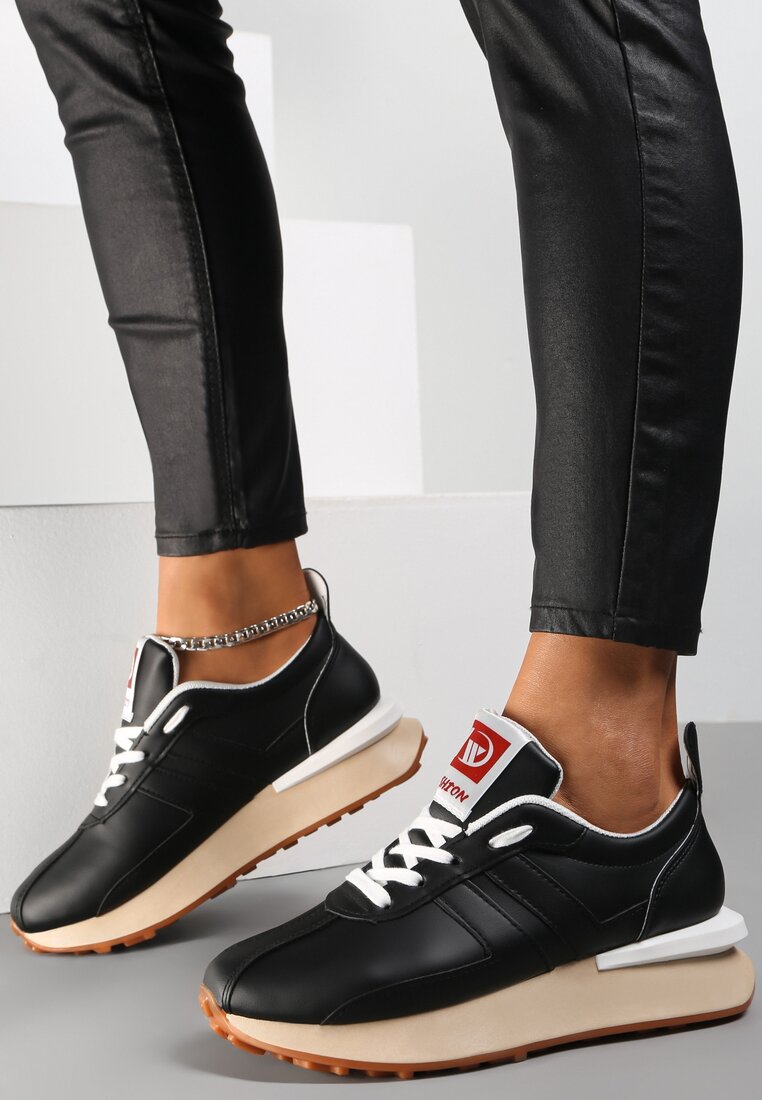 Czarne Sneakersy Myriope
