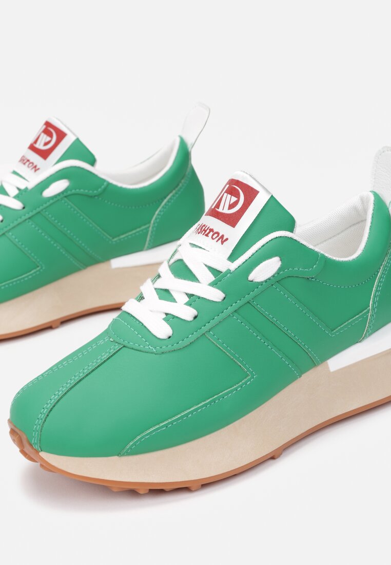 Zielone Sneakersy Egomeda