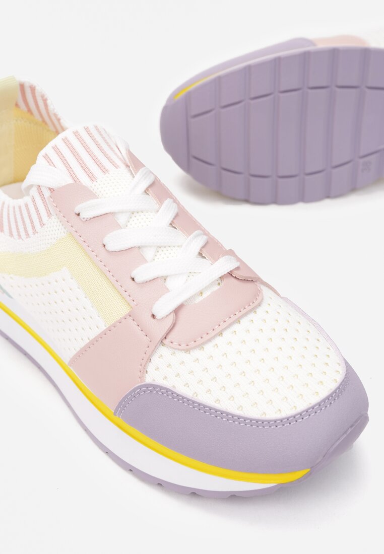 Różowo-Żółte Sneakersy Naeryne