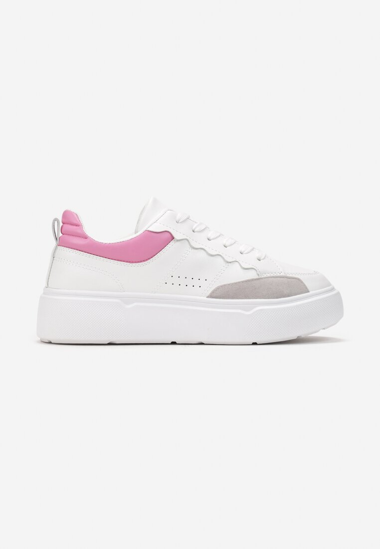 Biało-Różowe Sneakersy Metosyne