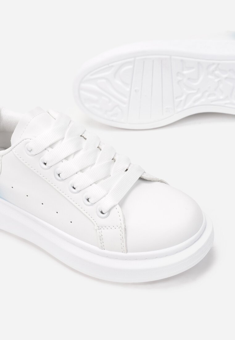 Biało-Niebieskie Sneakersy Asteina