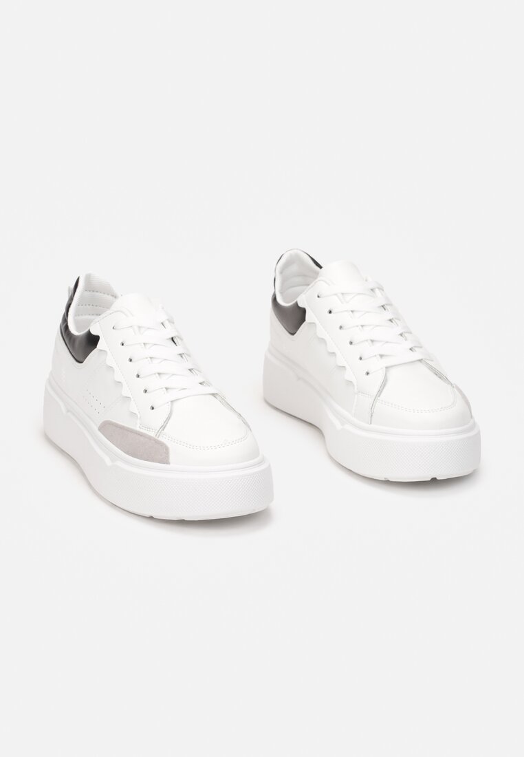Biało-Czarne Sneakersy Cillastis