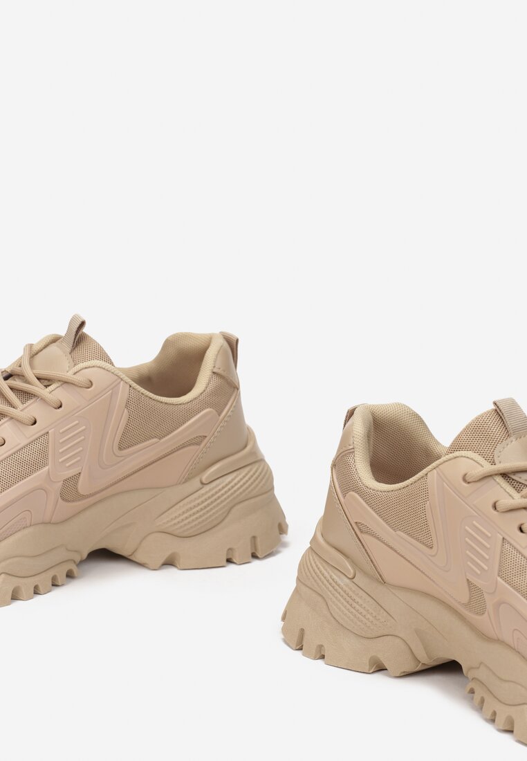 Beżowe Sneakersy Pronastis
