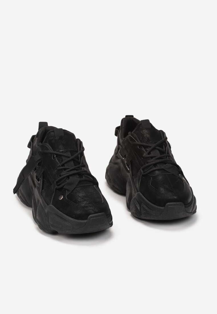 Czarne Sneakersy Tryphite