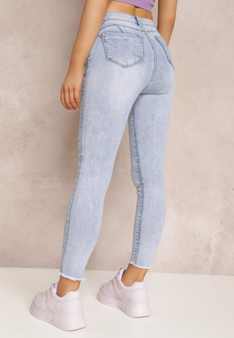 Jasnoniebieskie Jeansy Skinny  Basare