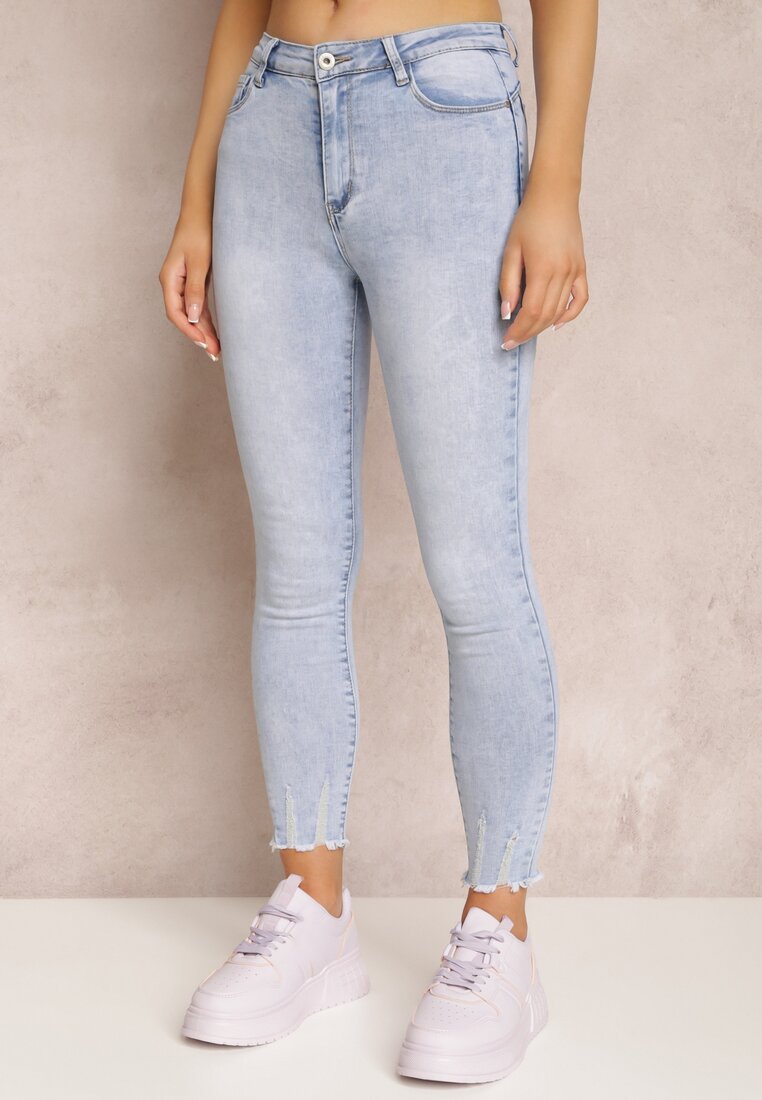 Jasnoniebieskie Jeansy Skinny  Basare