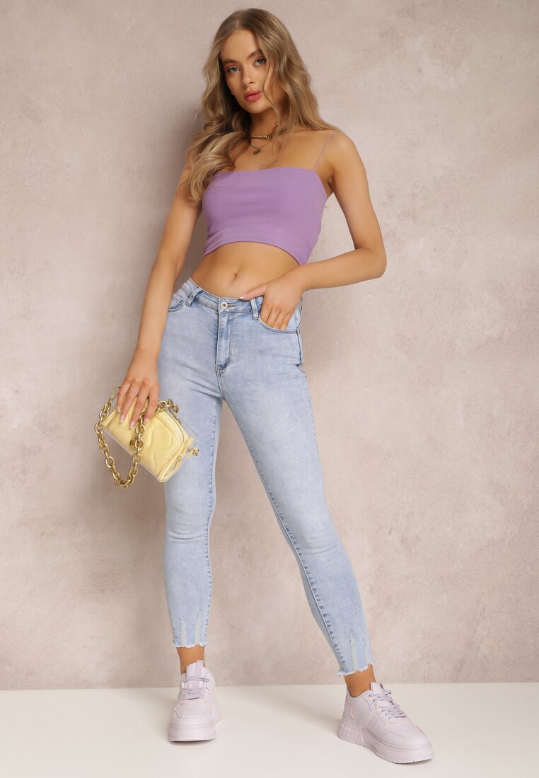 Jasnoniebieskie Jeansy Skinny  Basare
