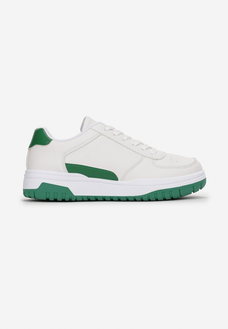 Biało-Zielone Sneakersy Egosyne