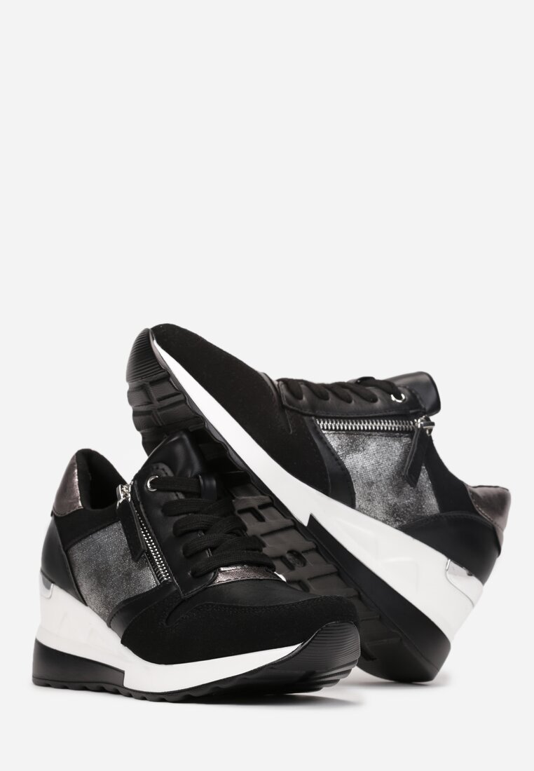 Czarne Sneakersy Thellerine