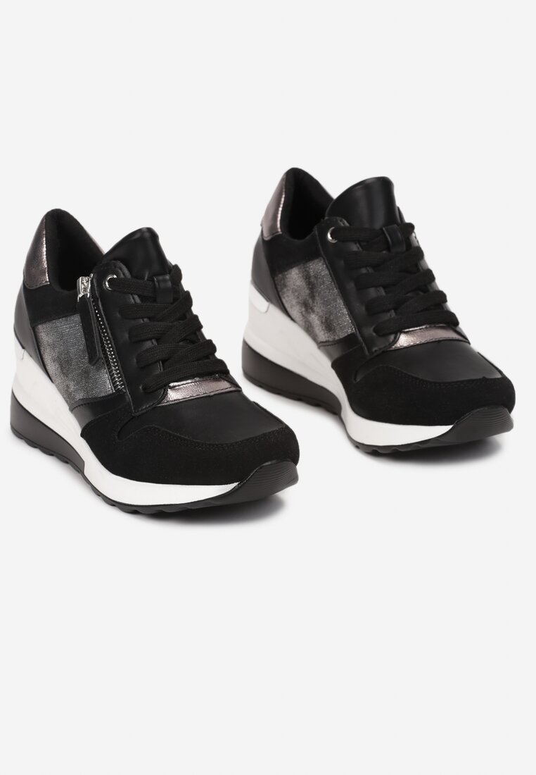 Czarne Sneakersy Thellerine