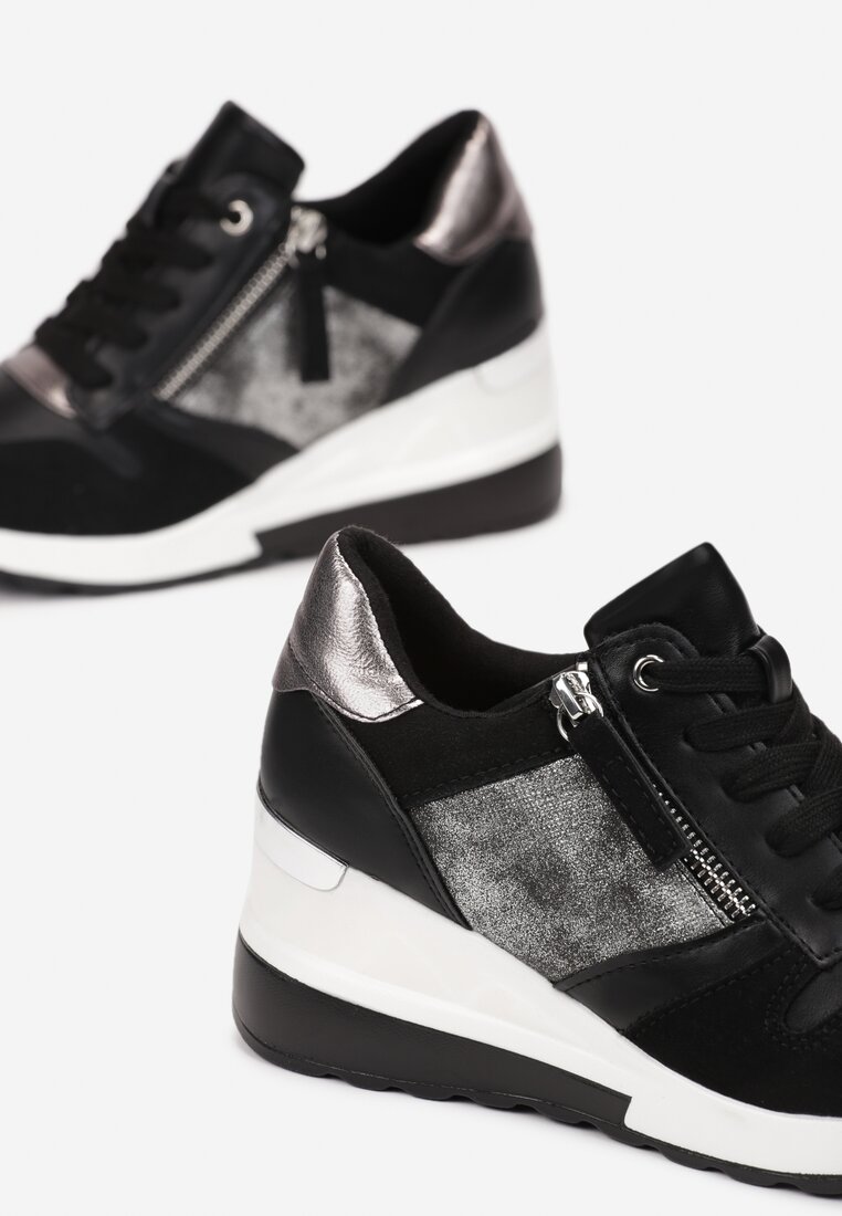 Czarne Sneakersy Thellerine