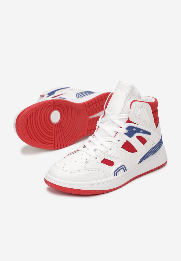 Biało-Czerwone Sneakersy Philena