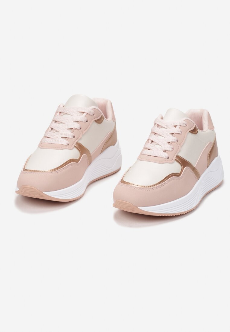 Różowe Sneakersy Timeia